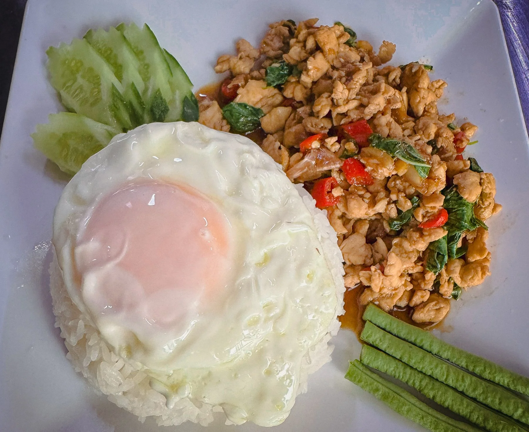 Chicken Thigh Stir Fry with Basil (Pad Kra Pao)