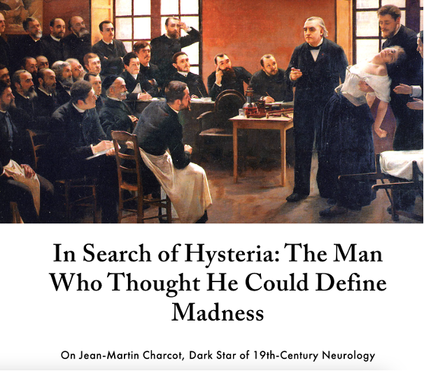 Figure 4 Charcot and Hypnosis — Hypnosis sessions at the Salpêtrière Hospital, often targeting women labeled with ‘hysteria,’ reflecting gendered biases in psychiatric diagnosis. Source: https://lithub.com/in-search-of-hysteria-the-man-who-thought-he-could-define-madness/