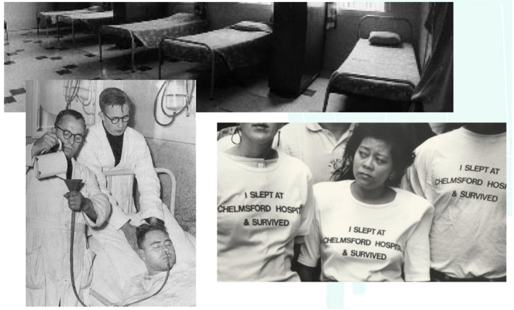 Figure 8 Deep Sleep Therapy: Chelmsford Scandal. Patients were kept in drug-induced comas for extended periods, resulting in significant harm and deaths. Source: https://www.madinamerica.com/2020/08/deep-sleep-therapy-australia/
