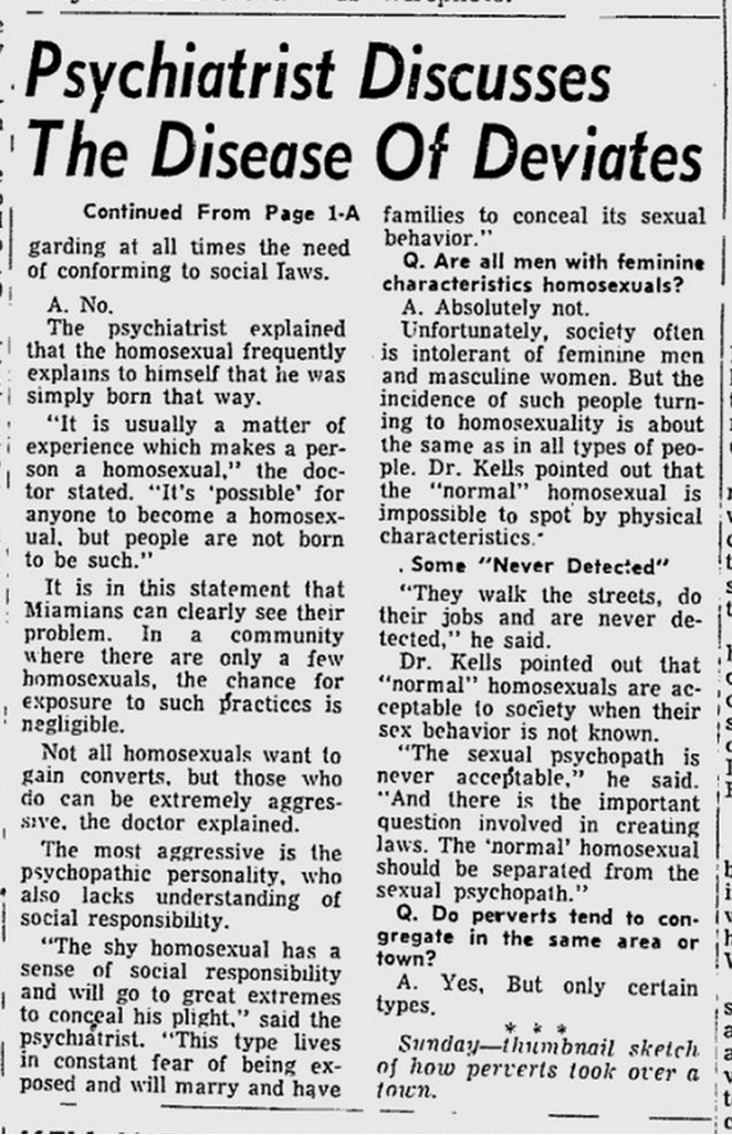 Continued — A Disease ‘Worse Than Alcohol’ was published in The Miami News Aug 13, 1954.