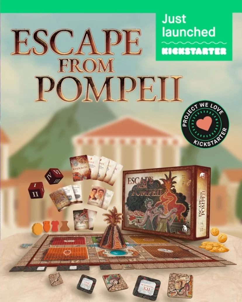 Escape From Pompeii is now live on Kickstarter!