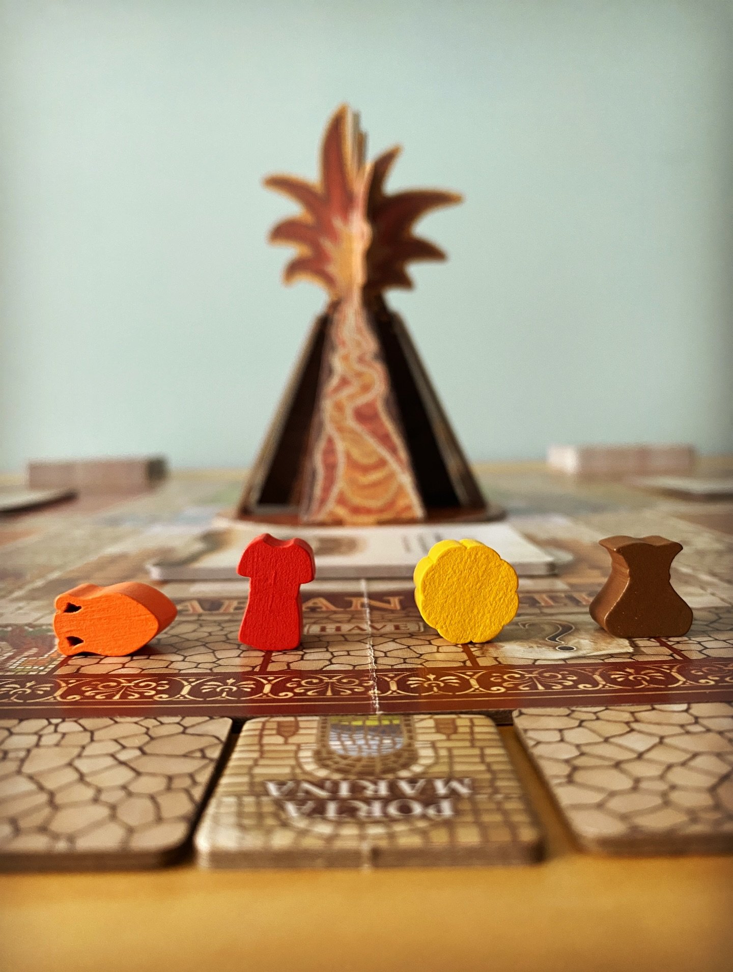 The amphora 🏺, the tunic 👕, the bread 🍞, and the coin pouch 💼 - which one do you play as?

For this week&rsquo;s #boardgameprotohype prompt of &lsquo;pieces&rsquo;, vote for your favourite playing piece from Escape From Pompeii!