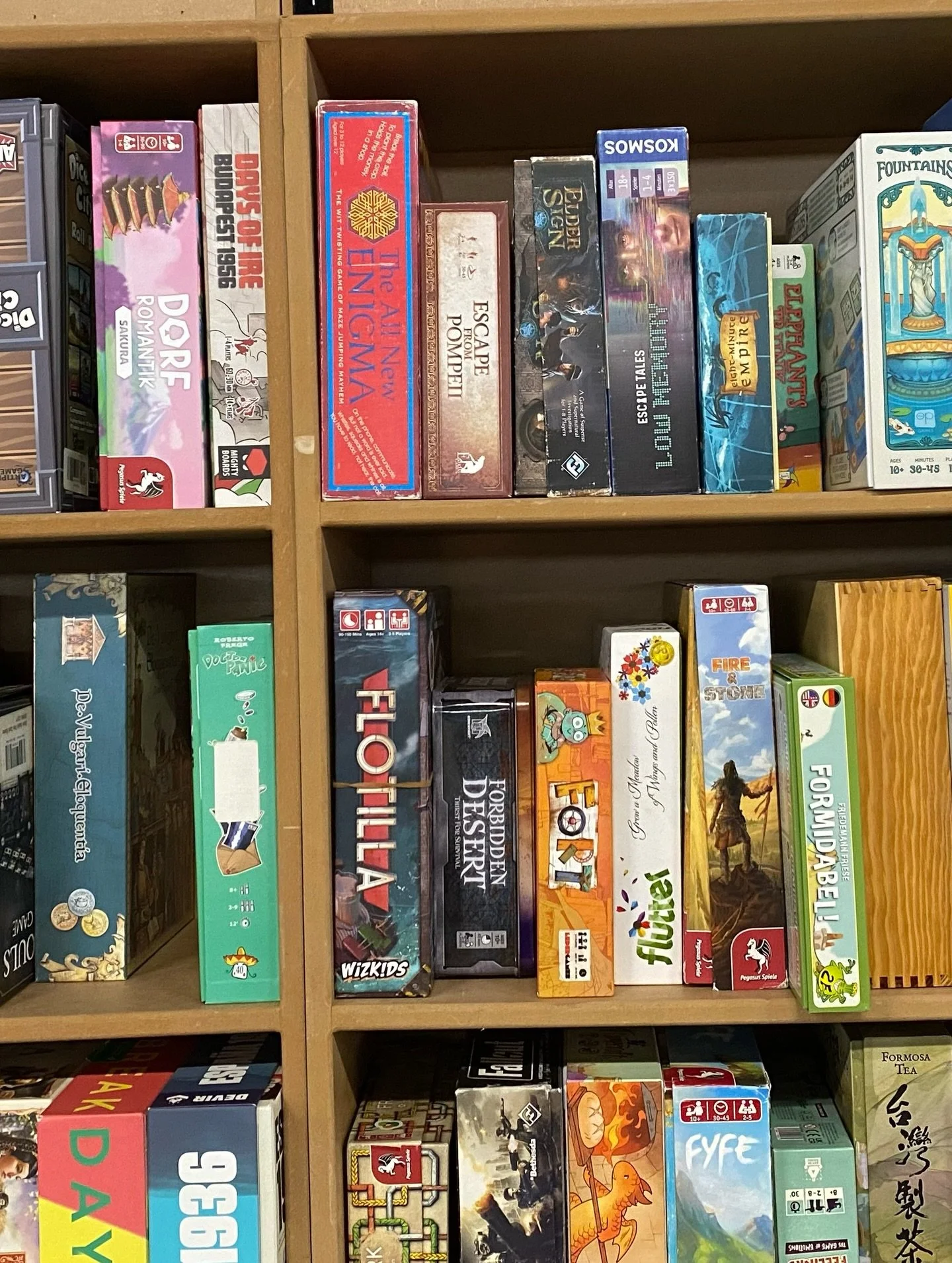 You can now find Escape From Pompeii in the library at @aireconuk! We&rsquo;re also running demos on our stall (A9 in hall M) as well as playtests of our new game, Journey From Troy