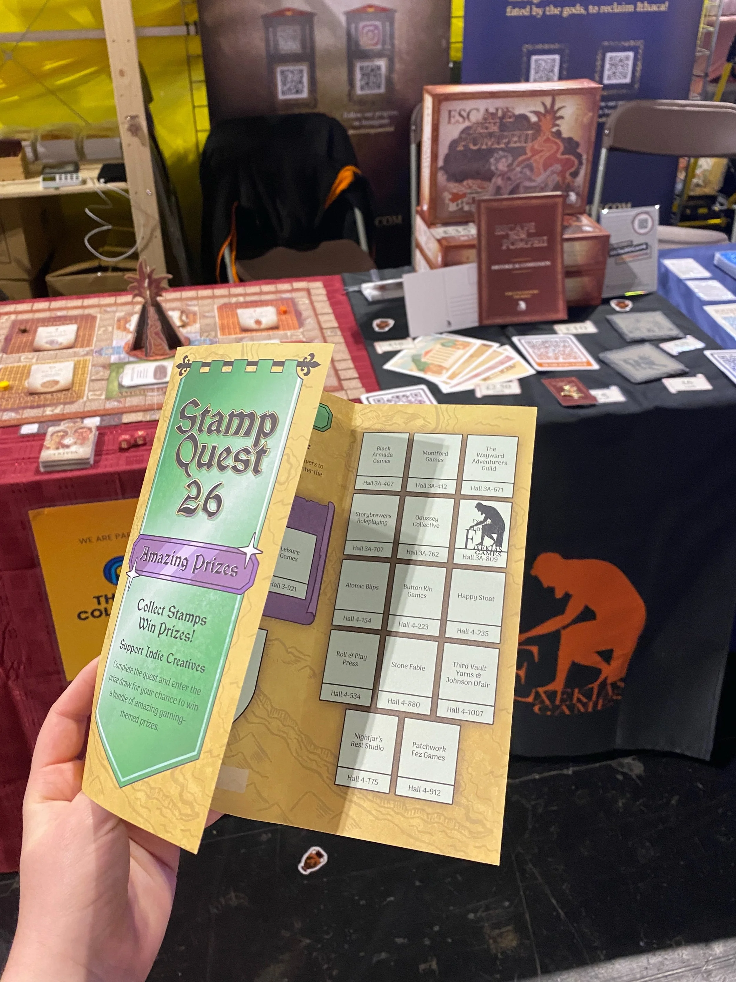 Last day to complete Stamp Quest at the @ukgamesexpo! 

Visit lots of cool independent stalls to collect stamps (it&rsquo;s completely free to participate) and then go to the @uktabletopindustrynetwork stall (3-510) to enter a prize draw!