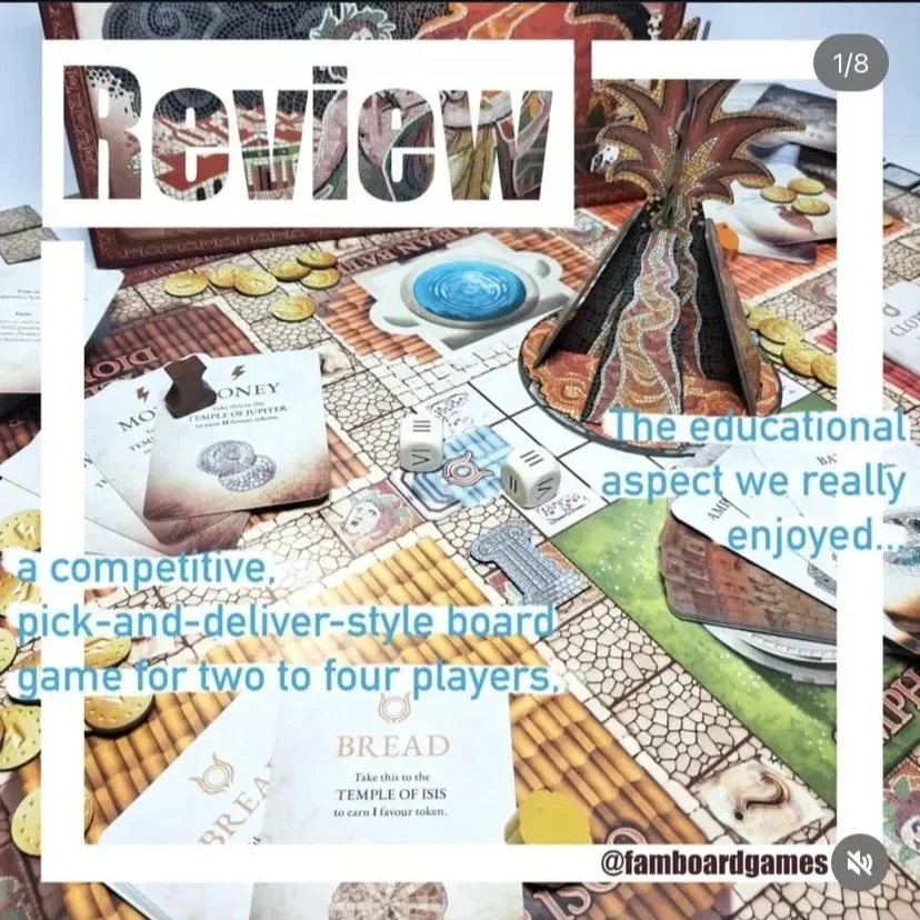 Escape From Pompeii board game review post
