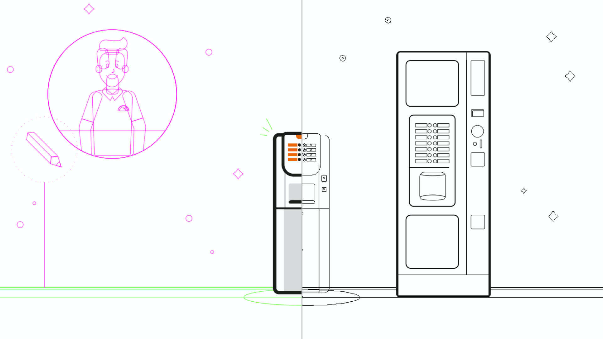 2D illustrations for Buonristoro animated video. Art directed and illustrated for Auiki.