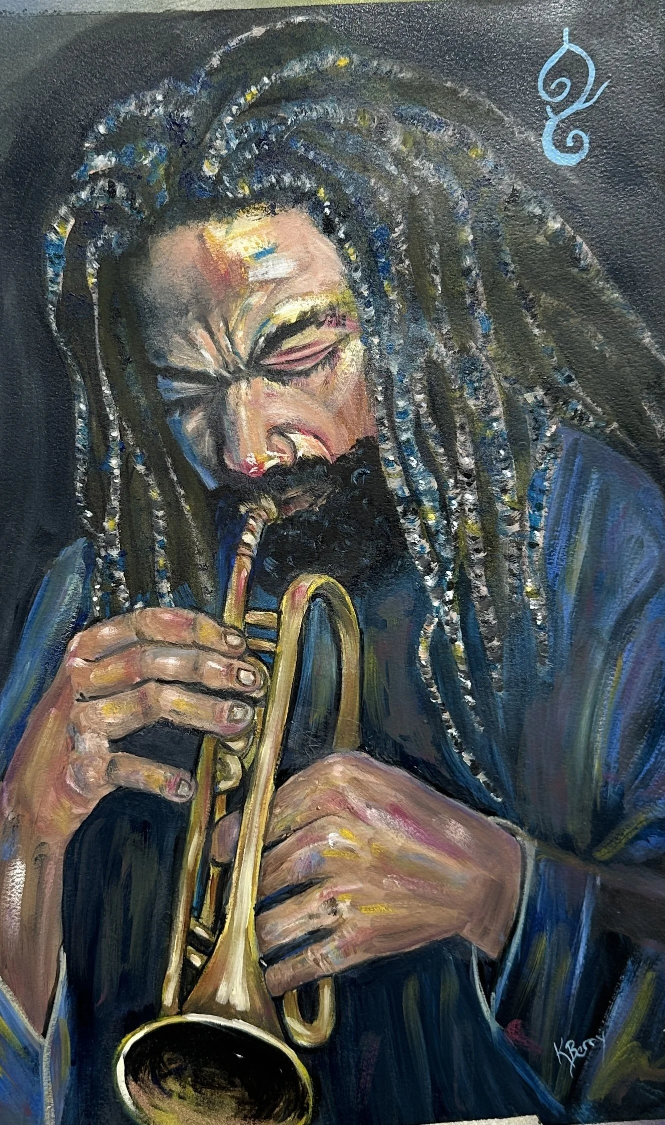 Jazz Soul: Original Mixed Media Painting