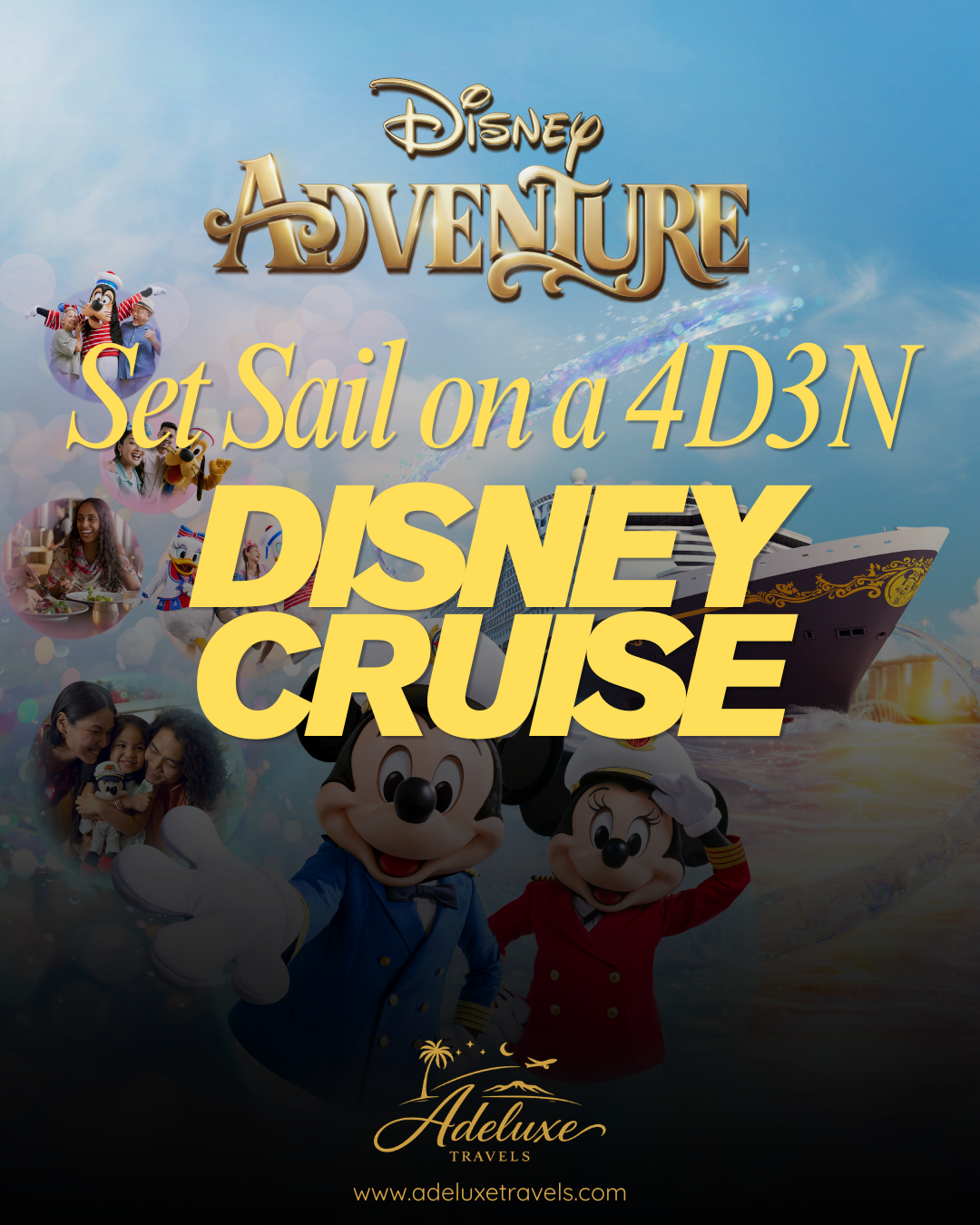 Set Sail on a 4D3N Disney Adventure Cruise from Singapore