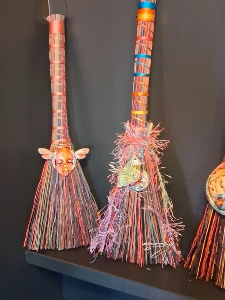 New vendor alert!!!!

 Gilded Moon Collective is so excited to announce that @erikascharmeddesigns is now an artisan vendor in the shop!! Her brooms are so incredible! Each broom is one of a kind, and handcrafted with intention and love. I can't stop