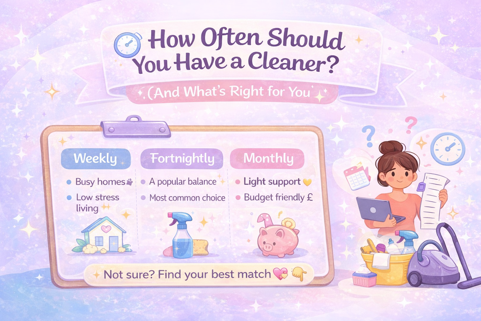 How Often Should You Have a Cleaner? (And What’s Right for You) ⏰