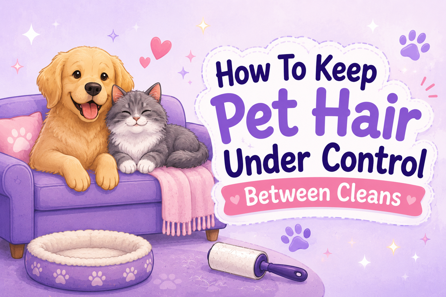 How to Keep Pet Hair Under Control Between Cleans 🐾