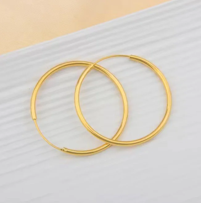 The Essential Gold Hoops — Gold Plated Big Hoop Earrings