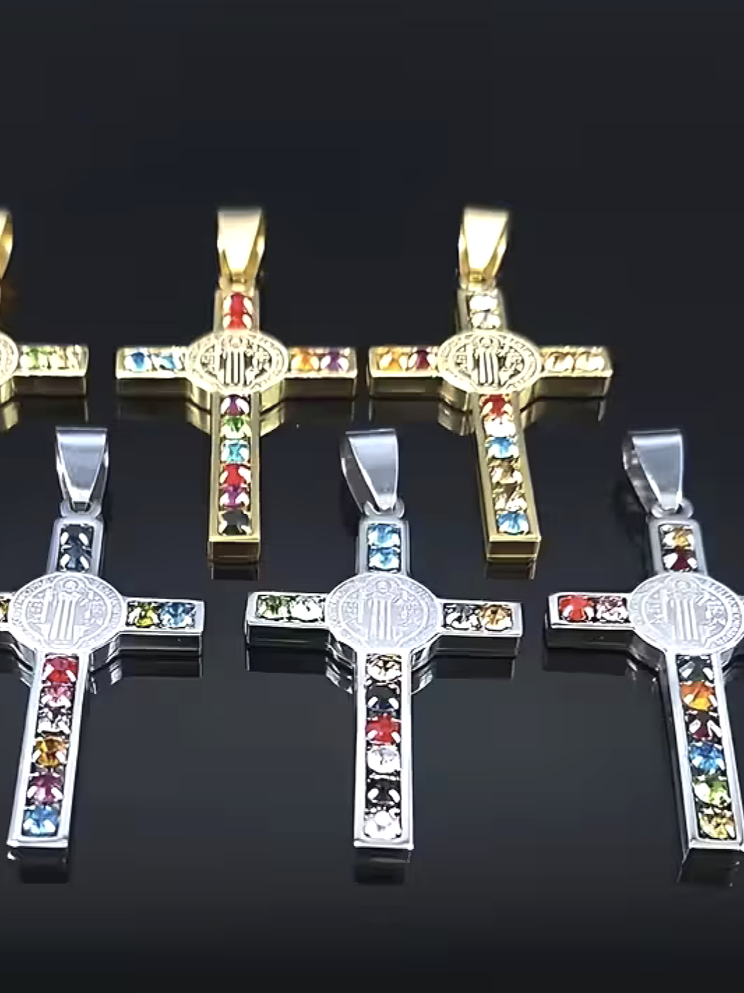 ST+BENEDICT+CROSS+STONES+SILVERVADE+RETRO+SILVER+PENDANT+CROSS+PRAYER+YHVH+HOLY+SPIRIT+DIVINE+SPIRITUAL+RELIGIOUS+FAITH+BIBLE+REVMARIAPIO+JESUS+GOSPEL+WORSHIP+SACRED+JEWELRY