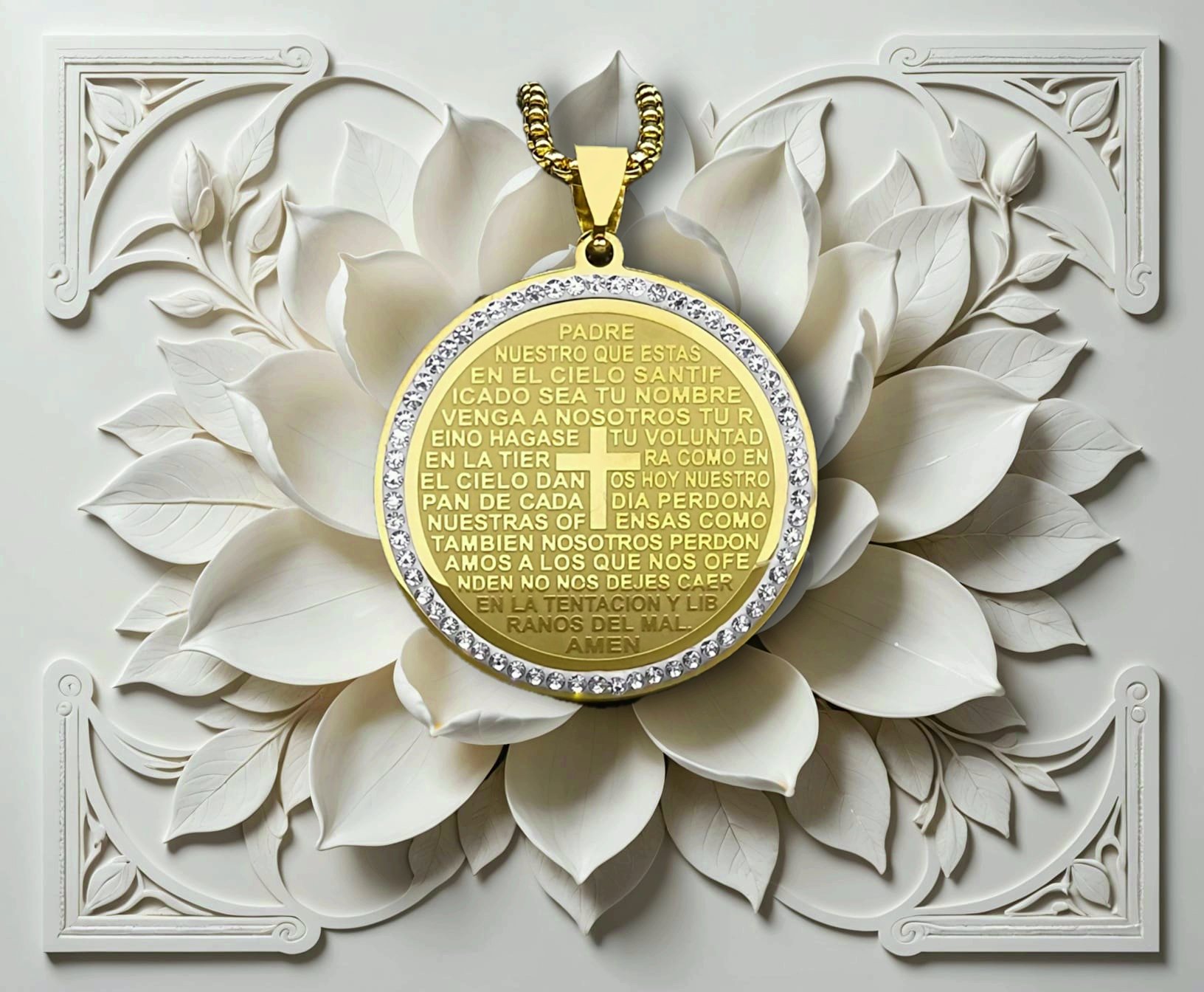 The Lord's Prayer Pendant Gold-plated