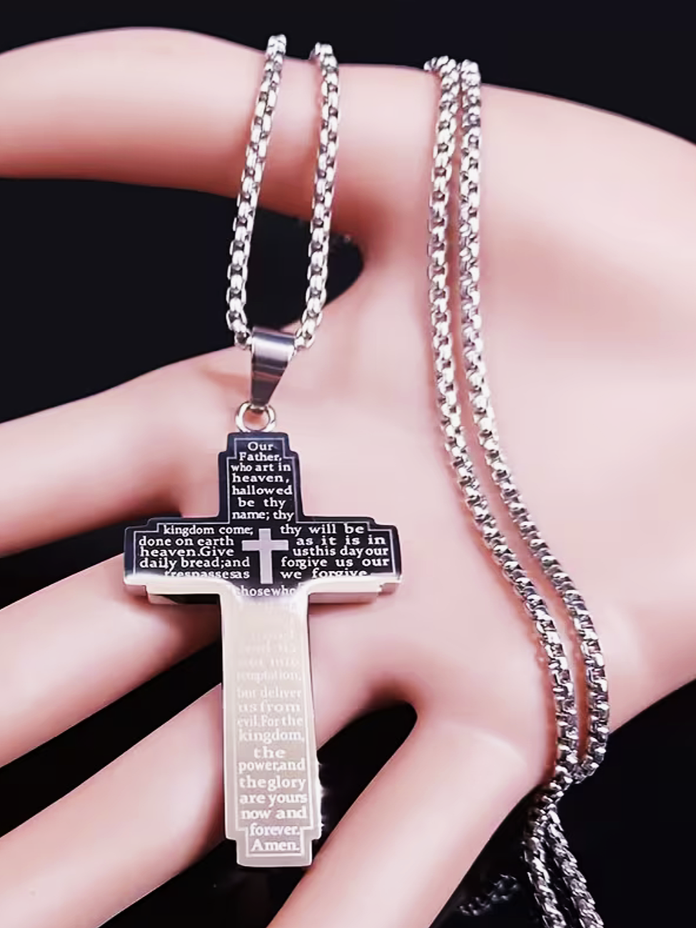 LORDS+PRAYER+OUR+FATHER+GOLDEN+CROSS+PRAYER+YHVH+HOLY+SPIRIT+DIVINE+SPIRITUAL+RELIGIOUS+FAITH+BIBLE+REVMARIAPIO+JESUS+GOSPEL+WORSHIP+SACRED+JEWELRY