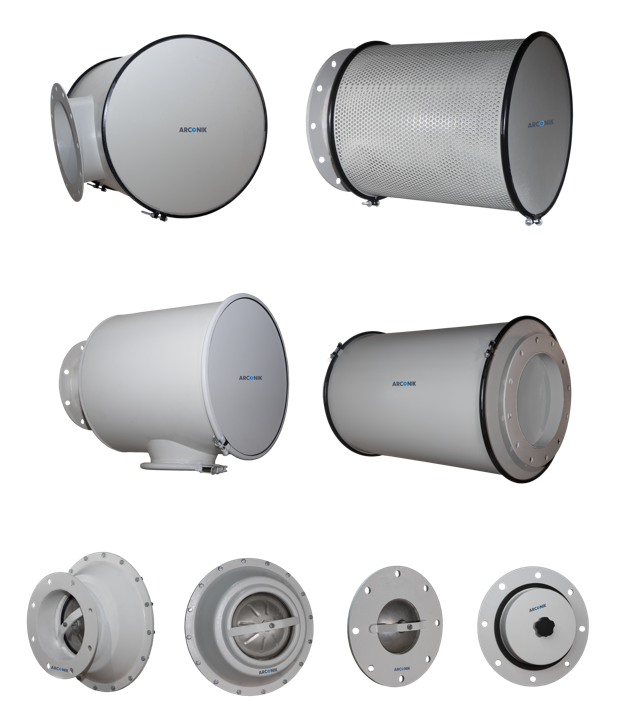 Eksplosjonsventiler og luftstrømskontroll