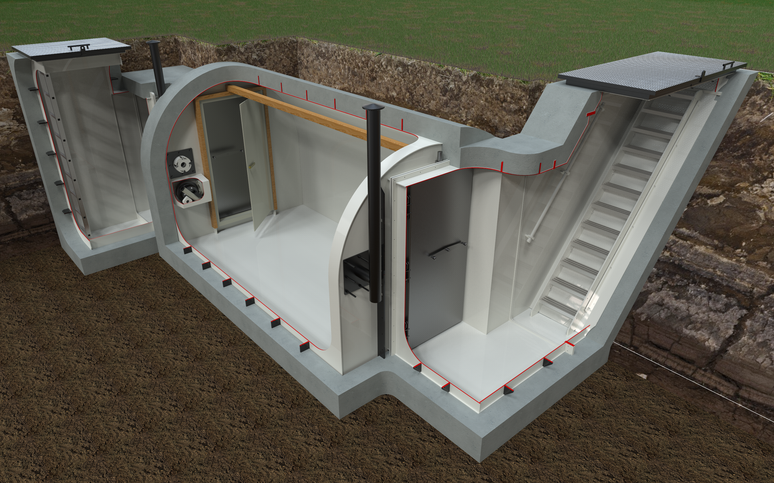 Bunker, tilfluktsrom privat