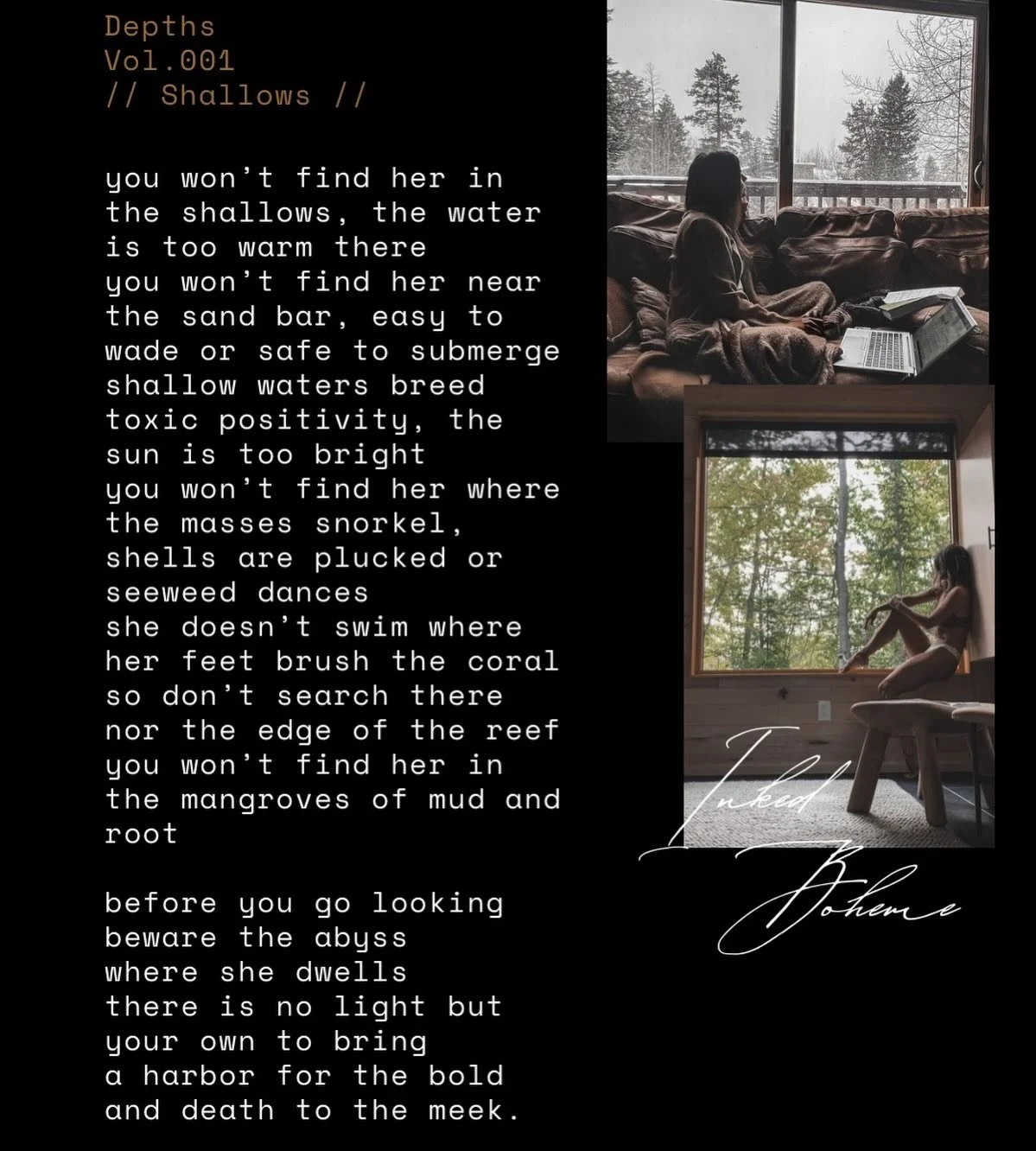 Don&rsquo;t bother in the shallows ✒️