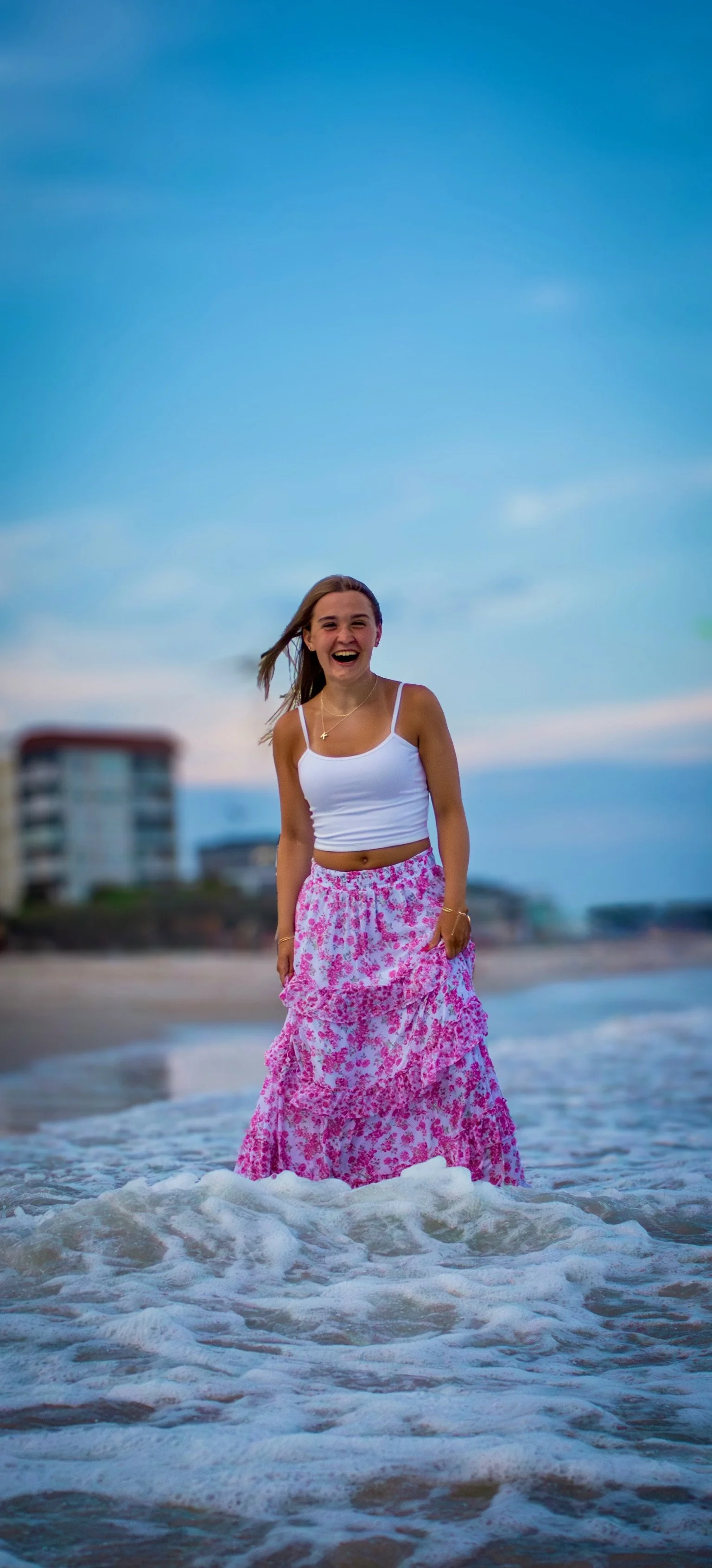 She found her freedom where the water meets the shore. Senior Portraits.
