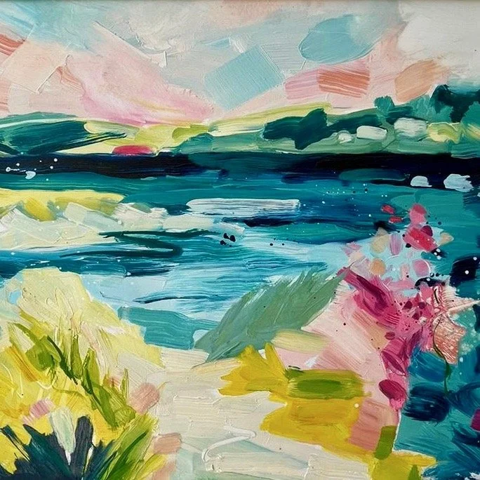 2023, Surf breaking towards Padstow sketch (A0095)