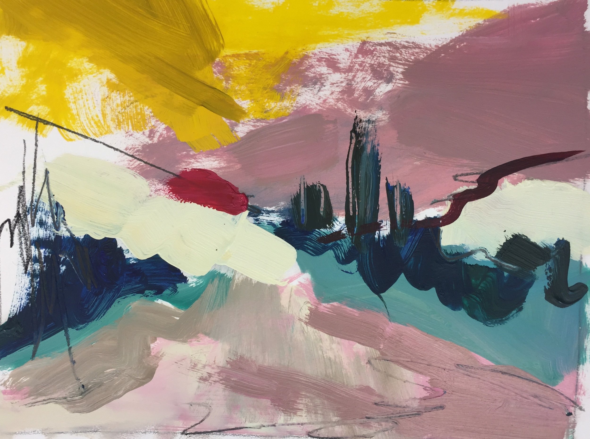 2021, Old Malling Farm Sketch 9 (A0047)