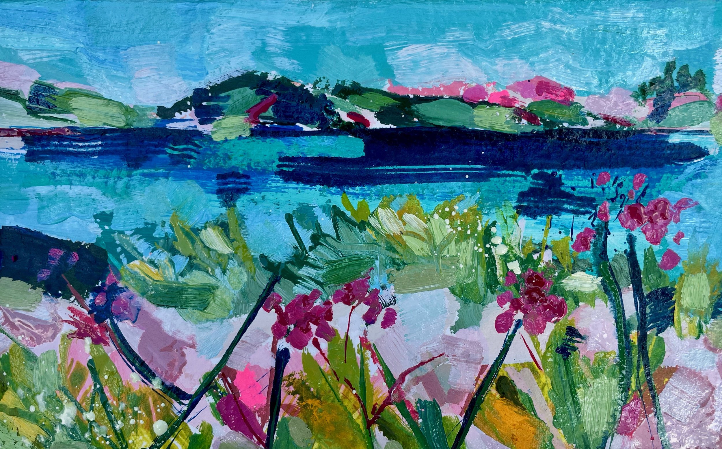 2024, Walking the Camel Estuary sketch (A0121) 