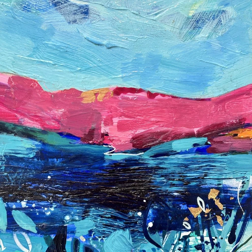 Blissfully Pink II, on the Helford River (2 of 3)