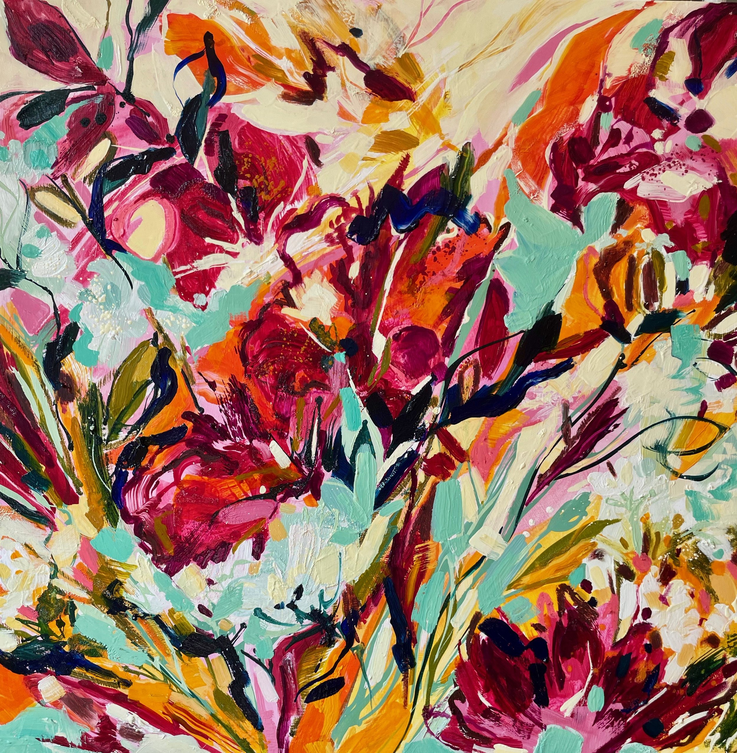 2025, Florals, Raspberry Ripples & Peppermint (A0126)