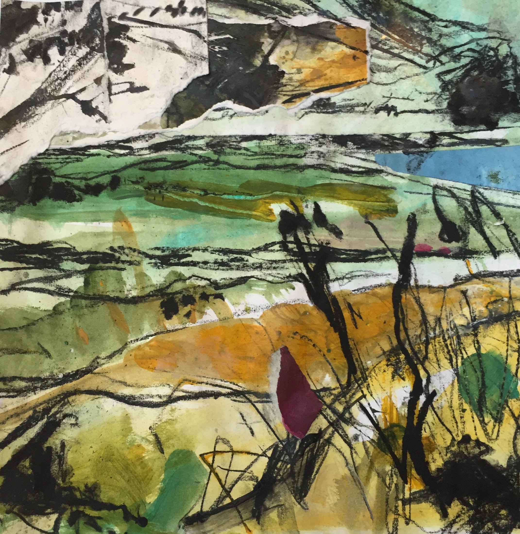 2022, Cornwall coast sketch (A0061)