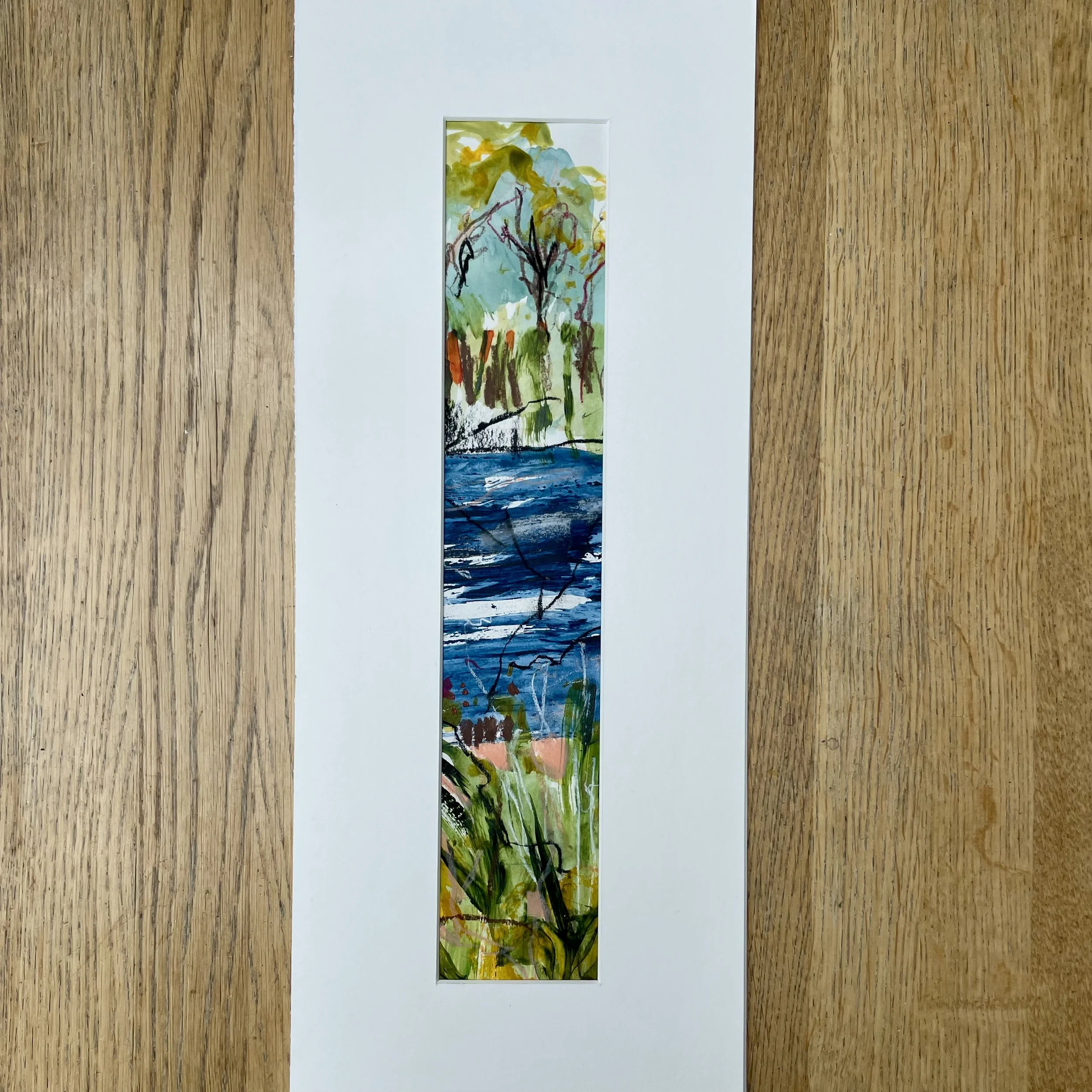 Thames Study in Greens and Blues