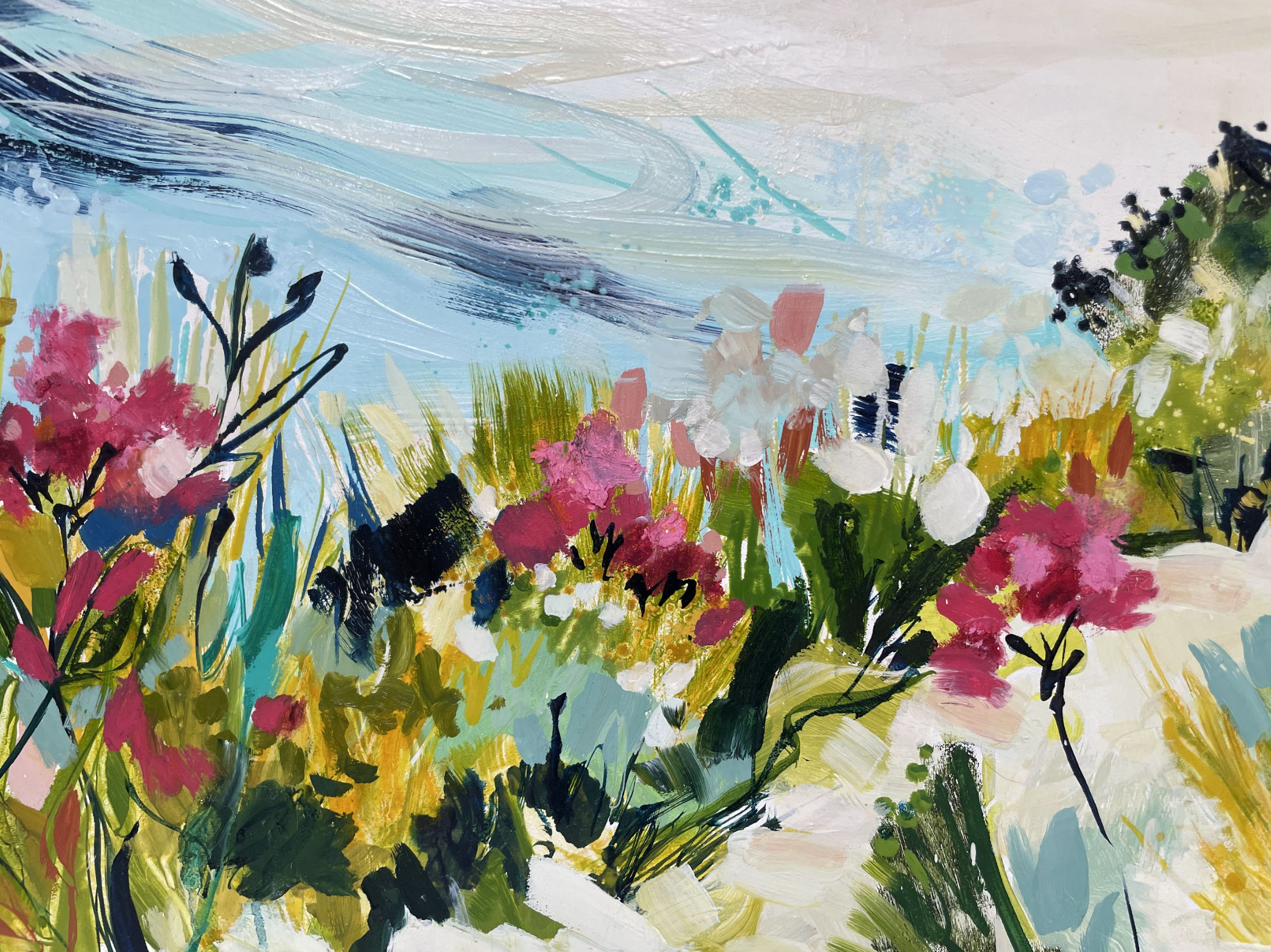 slideInLeft-scroll Original seascape painting by Annabel Hill