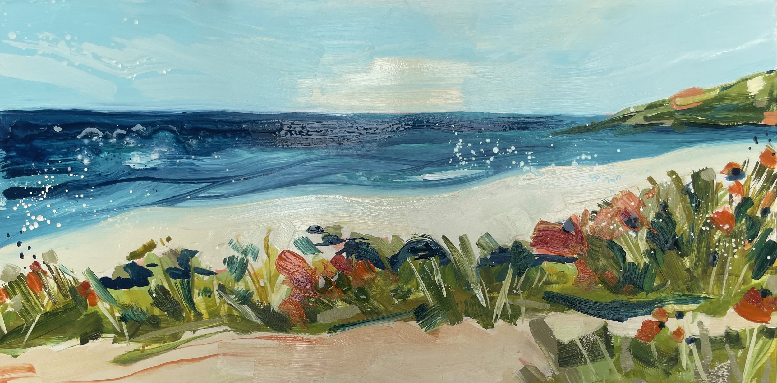 2024, Scarlet Poppies of Crantock (A0116)