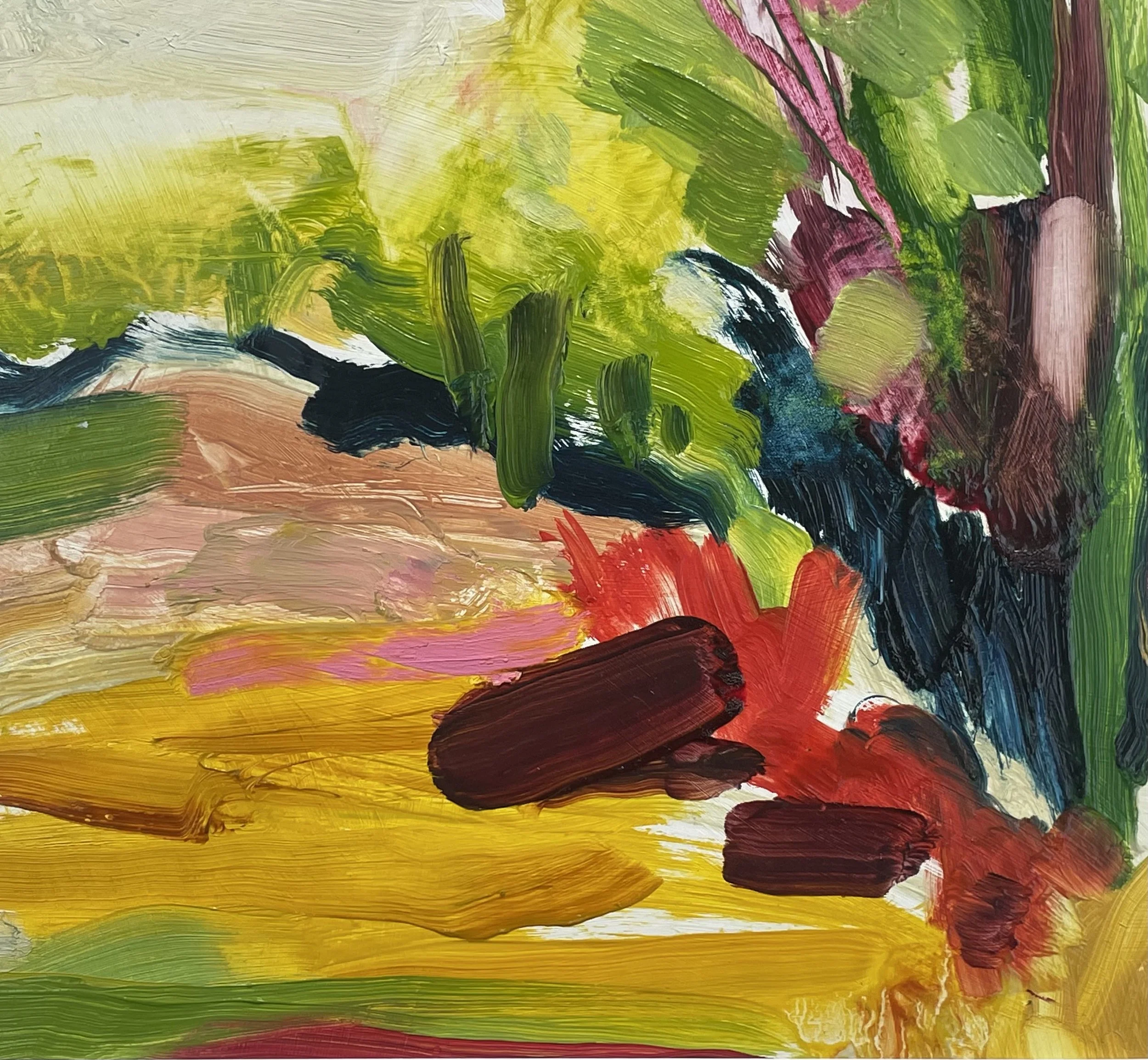 2023, August Fields, Old Malling Farm Sketch (A0078)