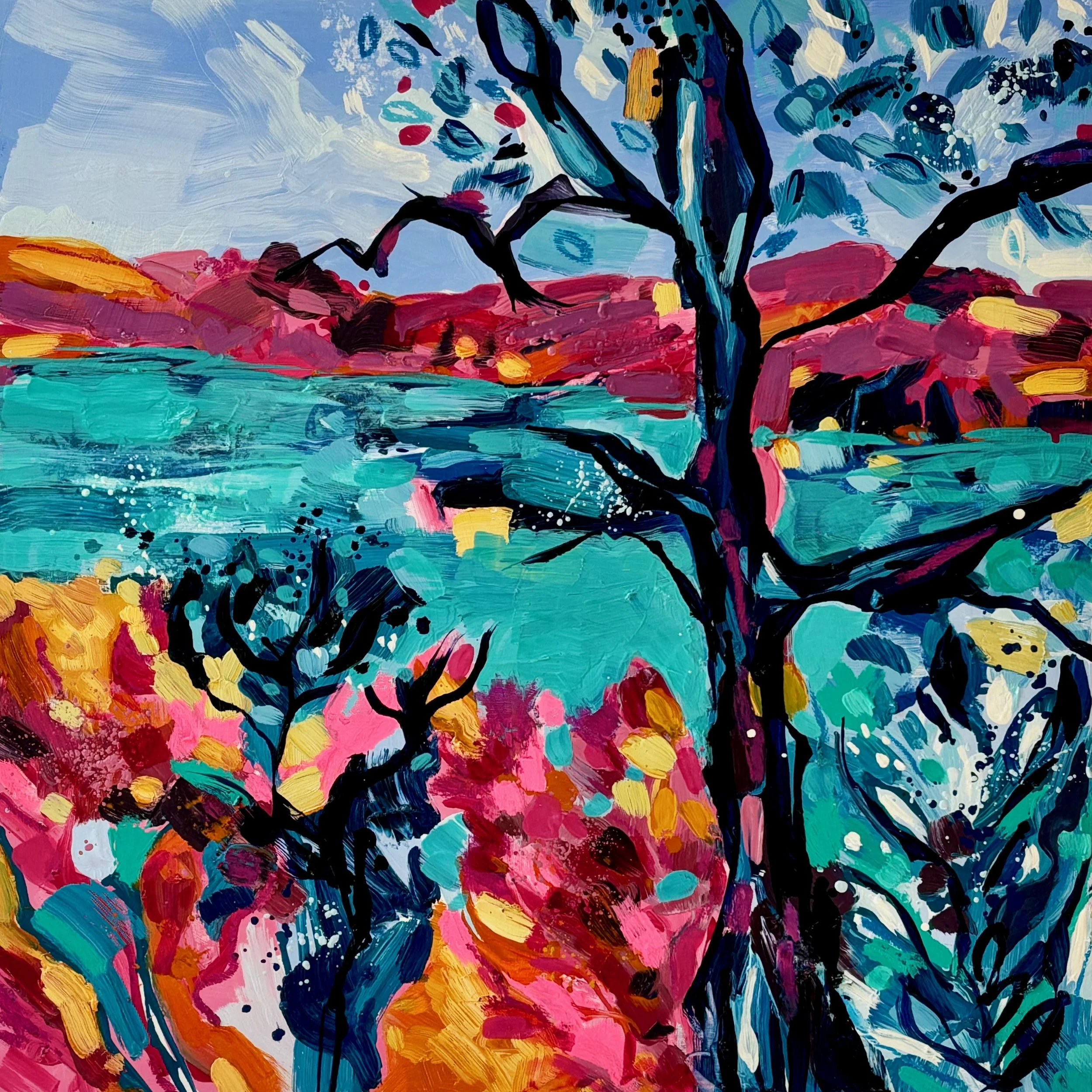 2023, In the Pink, the Helford River (A0085)