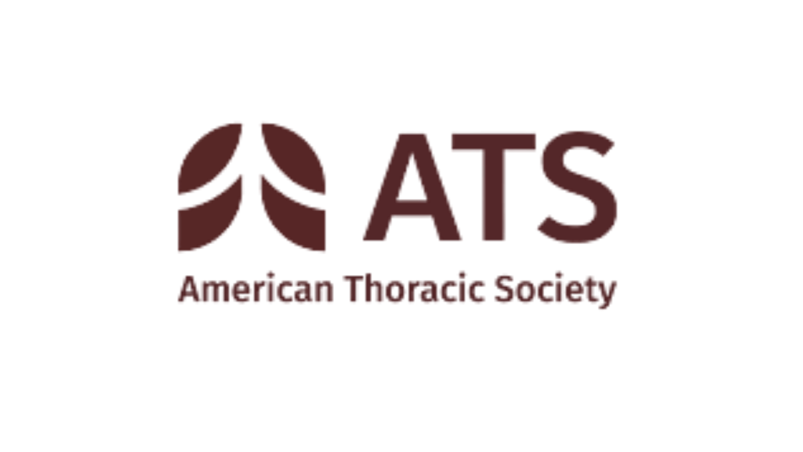Logo of the American Thoracic Society featuring stylized lungs and the organization's name.