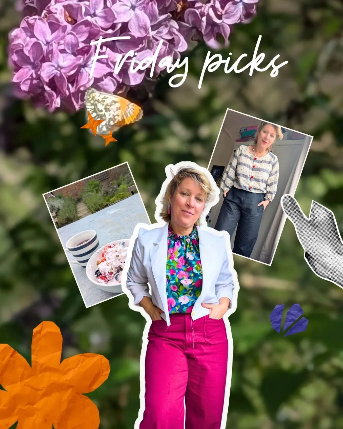 Friday picks (on a Sunday but hey ho)
Butterflies and spring flowers 
Breakfast outside
Eurovision 
Outfits. 

What are your picks from the last week?
