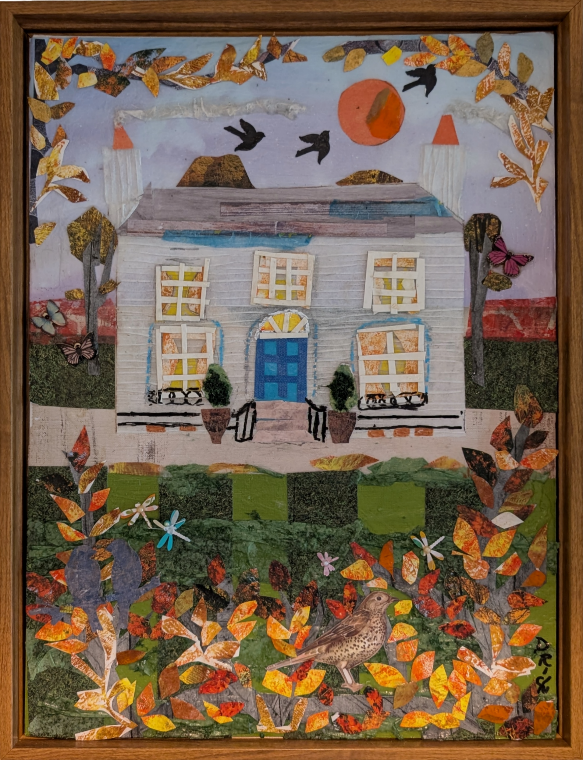 House in the Fall Collage
