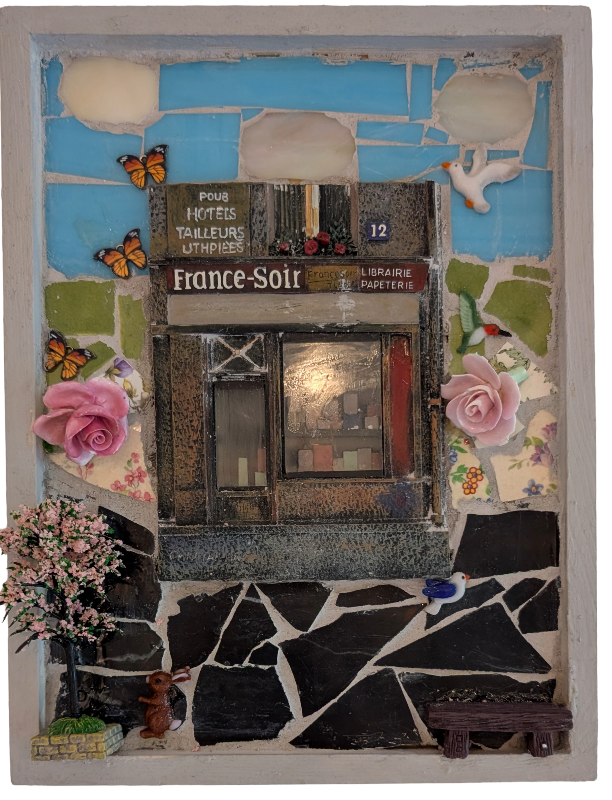 Charming French Store Mosaic Art