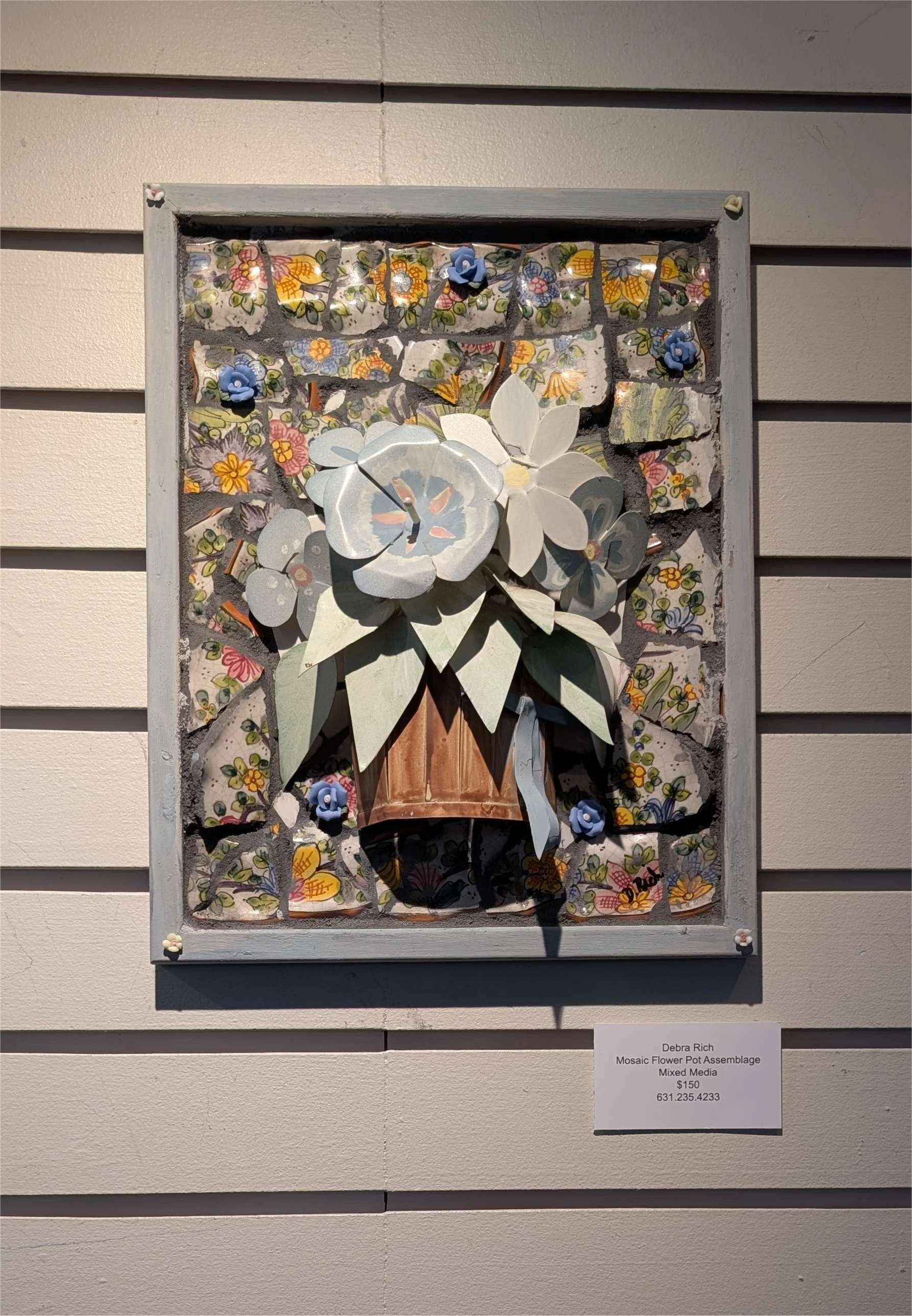Mosaic Flower Pot Assemblage-on-display-at Harbor-Club
