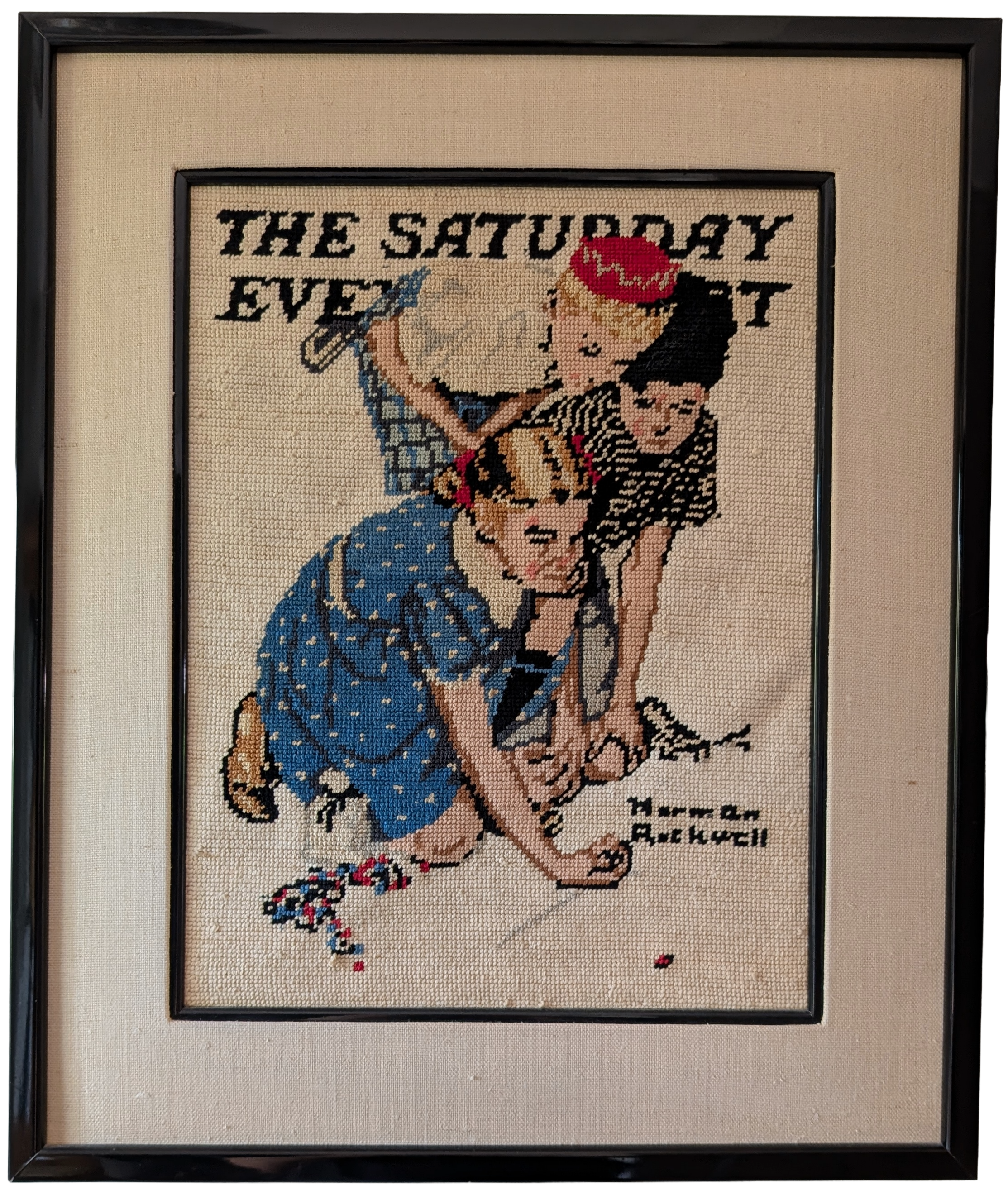 Norman Rockwell Saturday Evening Post Needlepoint Recreation