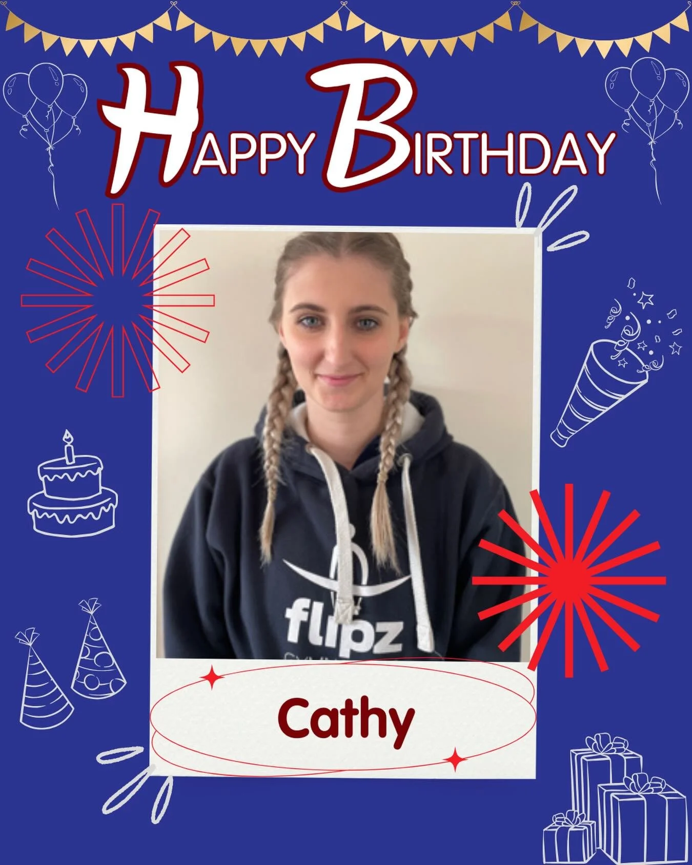 Happy Birthday to our amazing Welfare Officer, Cathy 🥳🎉

Cathy has been part of the Flipz family since day one, and she&rsquo;s dedicated so many years to supporting everyone as our Welfare Officer.

We hope you have a fantastic birthday and a wond