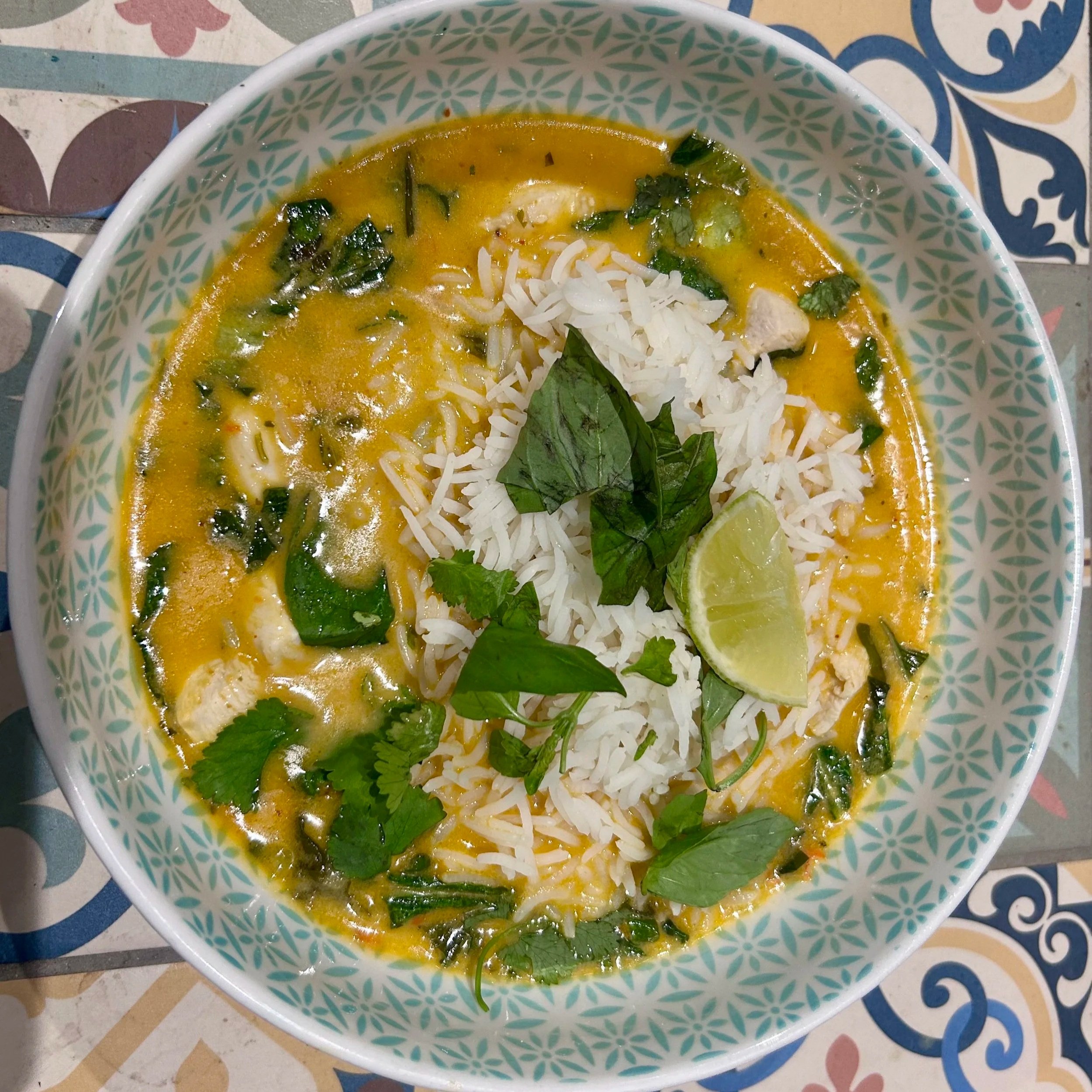 Thai red or green chicken curry