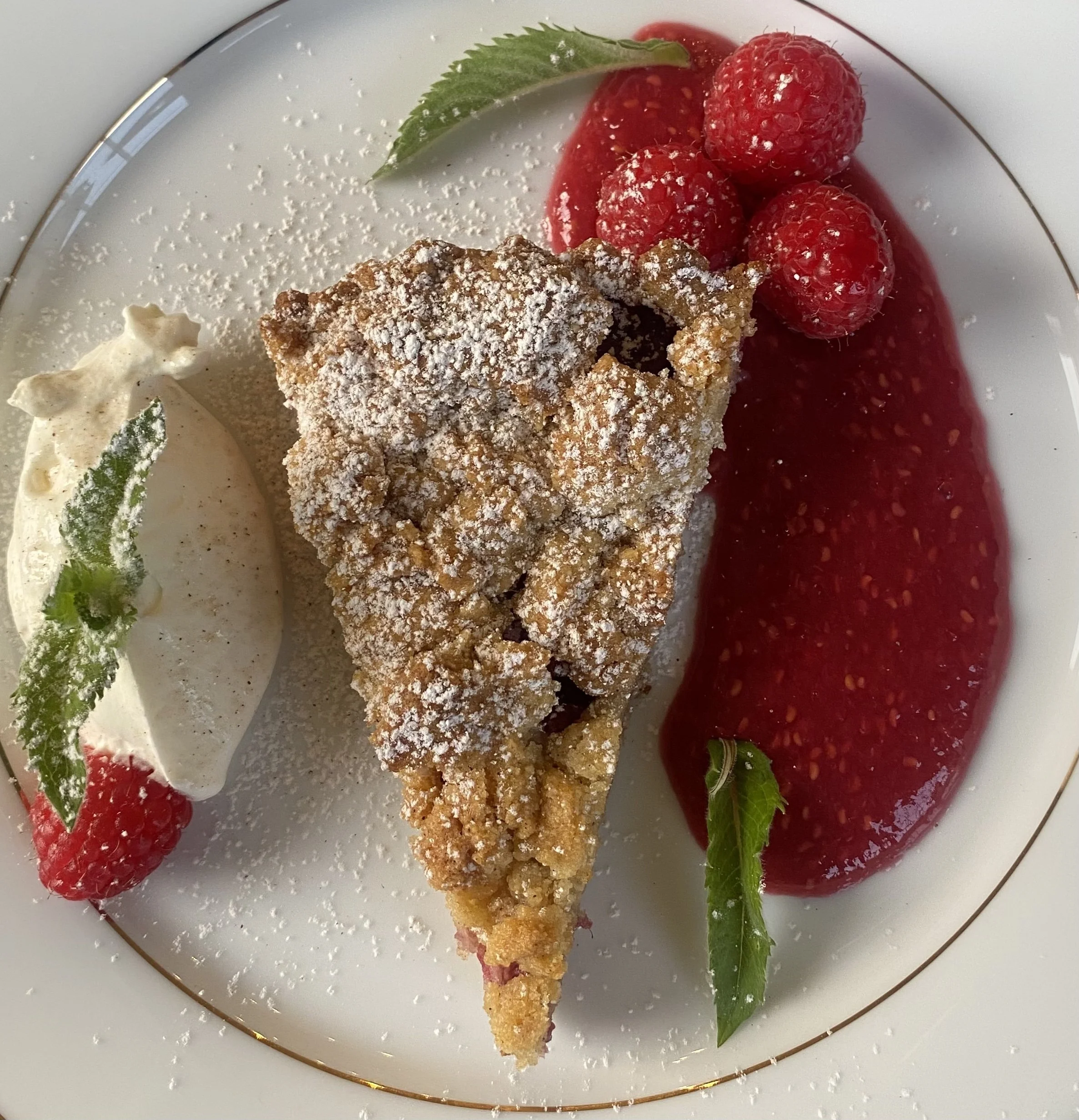 Raspberry Cinnamon Torte