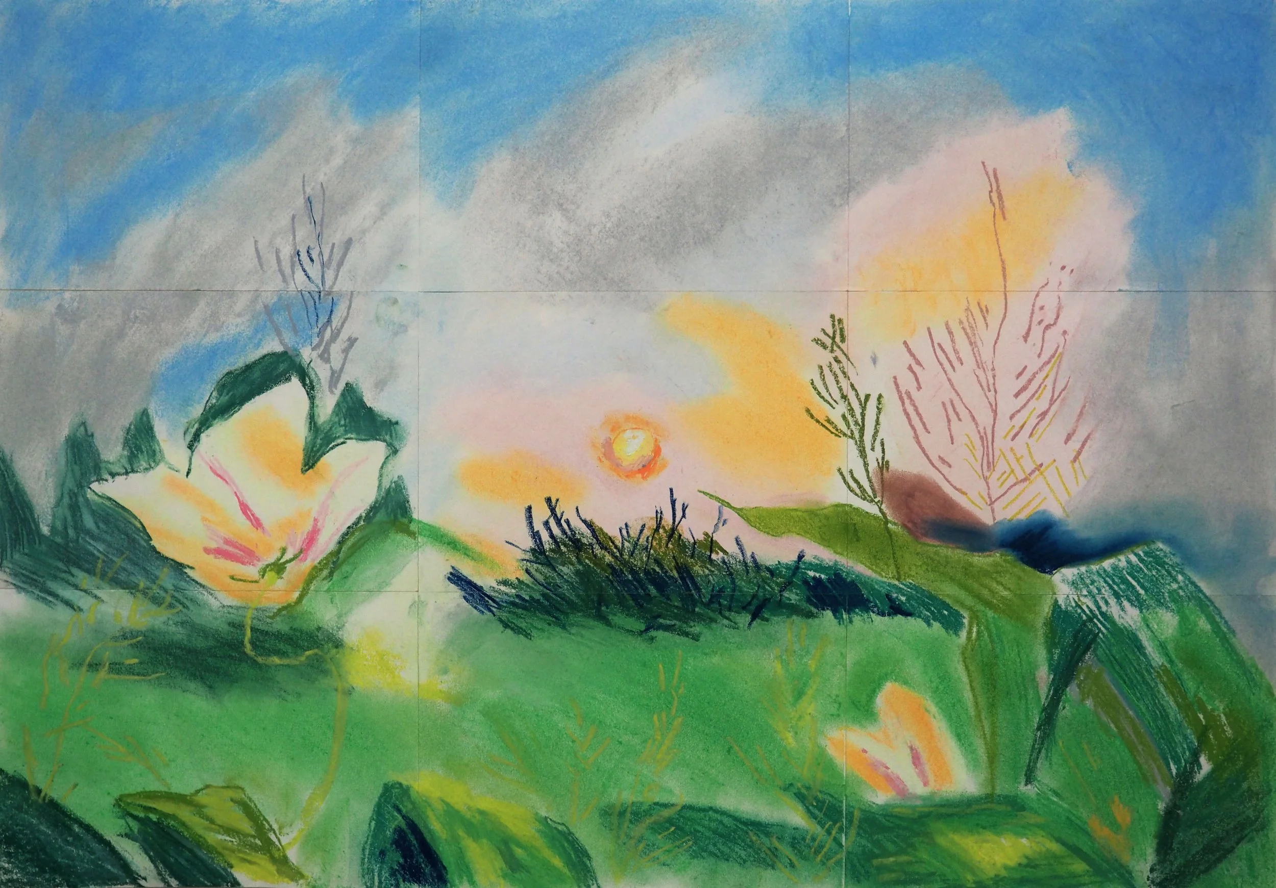 Sunset at Kelston_pastel drawing_2019.JPG