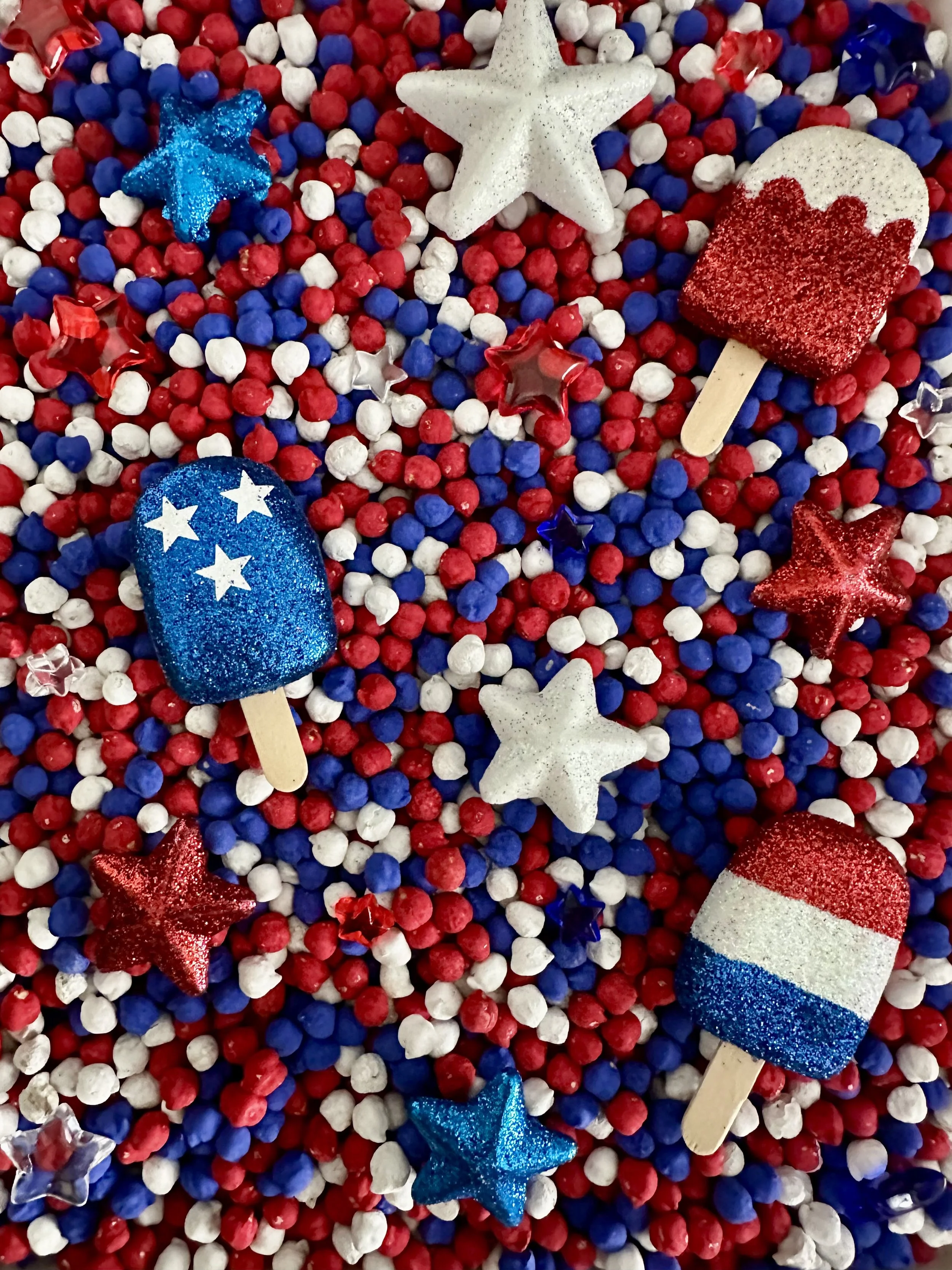 Patriotic Popsicle Sensory Play Kit