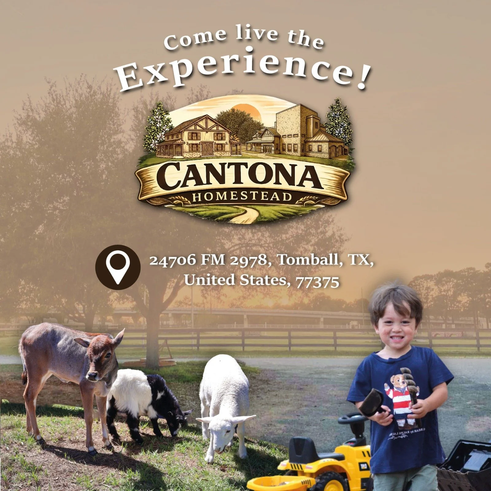 We&rsquo;re waiting for you with open arms! 🤗 Located in Tomball, TX, we are the perfect destination for a different kind of afternoon surrounded by animals and fresh air. Come live the Cantona experience! 📍🐐

#CantonaHomestead #TomballTX #Tomball