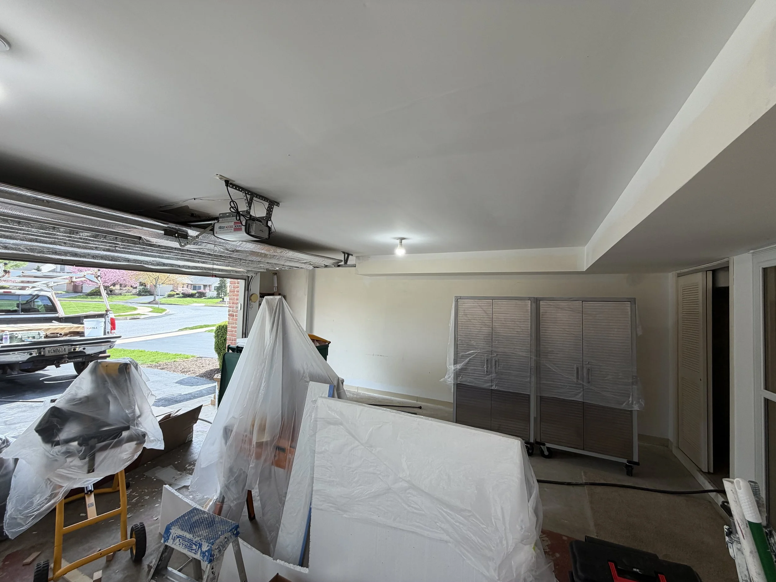 BEFORE: GARAGE - PRIMER ADDED