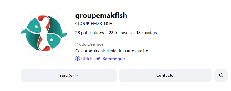 Logo de groupe de poissons avec un point d'interrogation rouge entre deux poissons