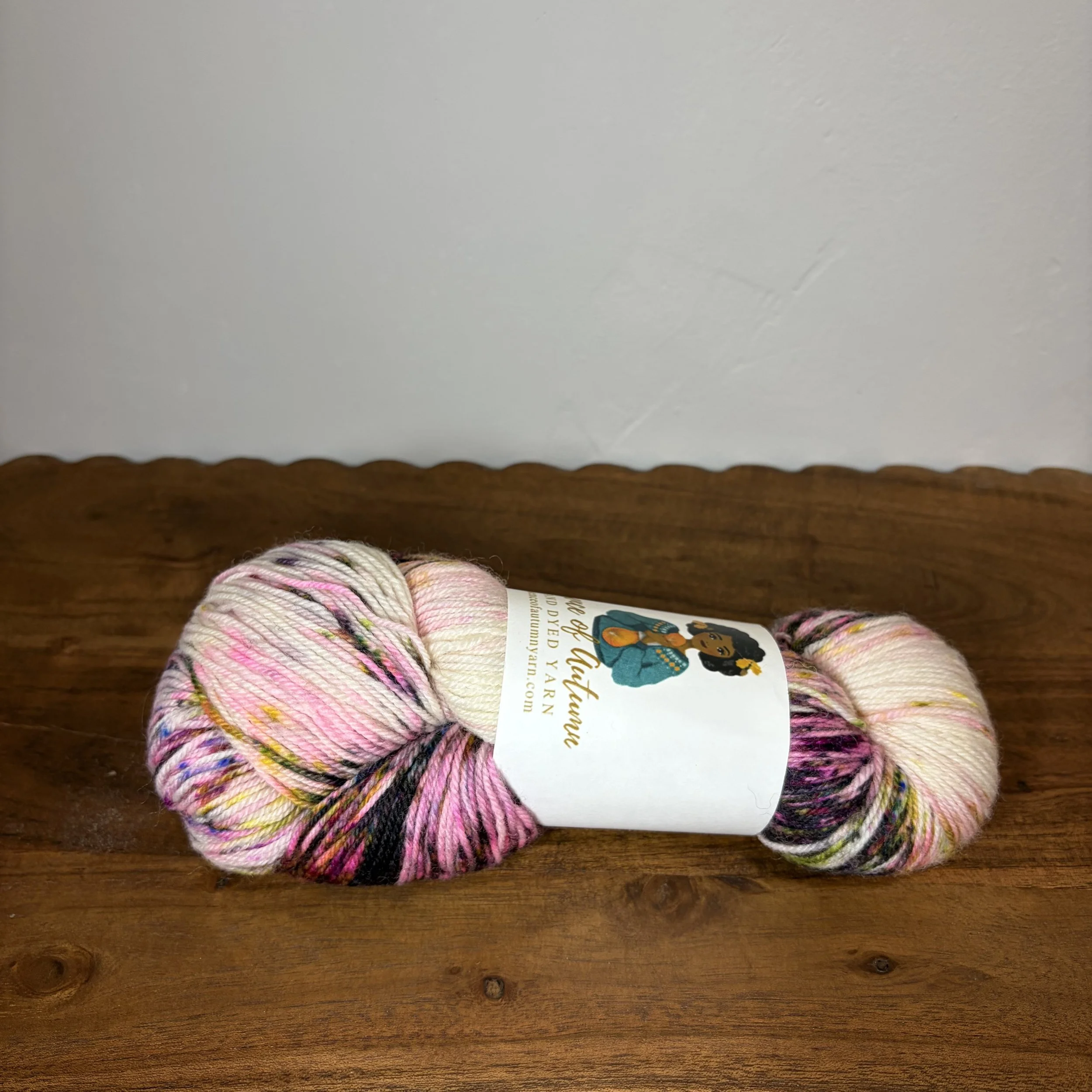 Essence of Autumn Hand Dyed Pasture Sock Yarn in Garden Party