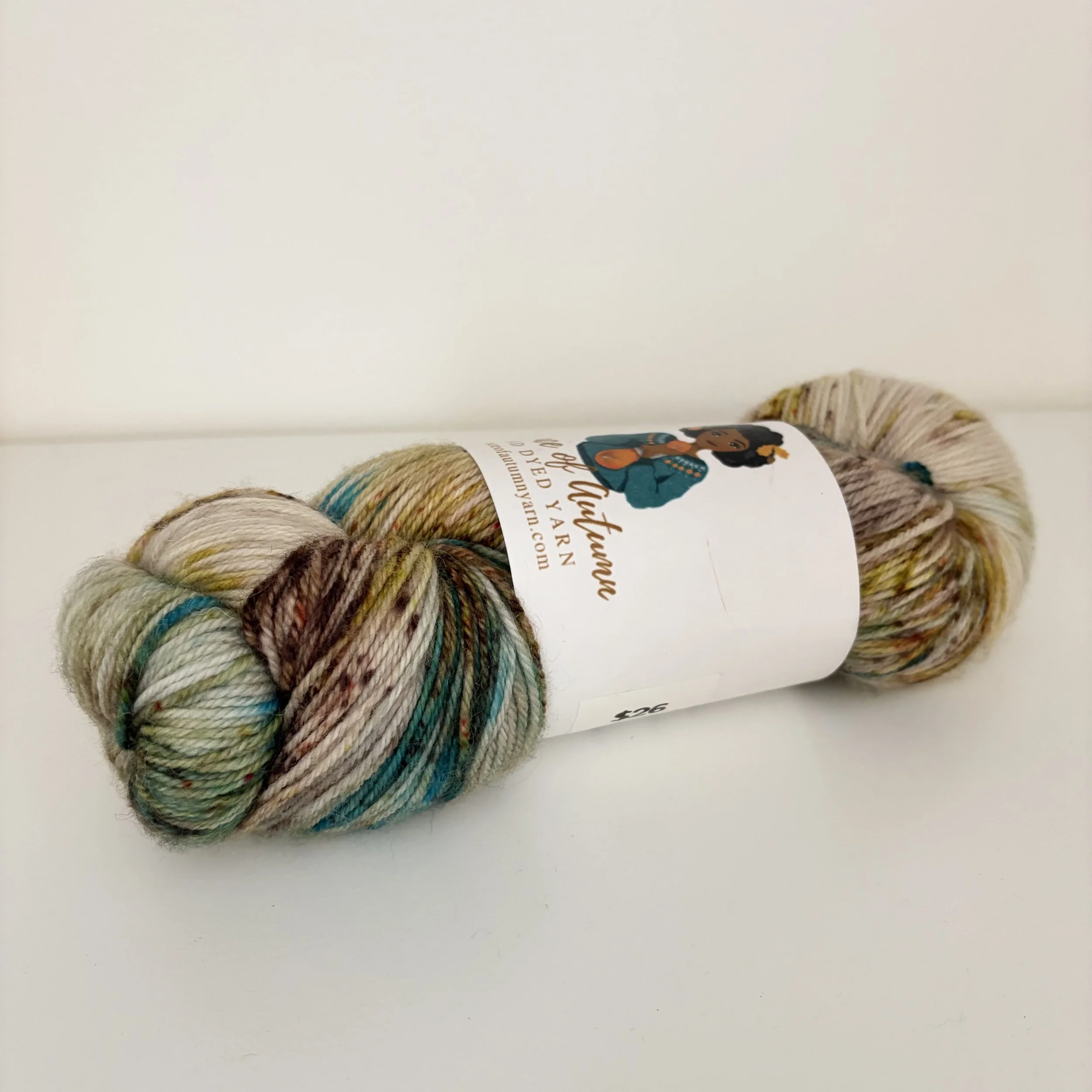 Essence of Autumn Hand Dyed Pasture Sock Yarn in Wings of Butterflies